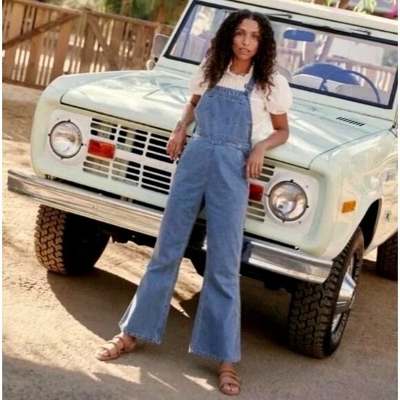 Christy Dawn Denim - Christy Dawn Overalls Women 29 Blue Denim Deadstock Recycled Fabric The Billy